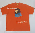 A BATHING APE STENCIL FONT APE HEAD RELAXED FIT TEE