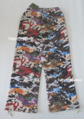 A BATHING APE HYBRID CAMO APE FACE LOGO RELAXED FIT SWEAT PANTS