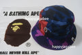 A BATHING APE COLOR CAMO CRAZY PATTERN BUCKET HAT
