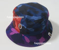 A BATHING APE COLOR CAMO CRAZY PATTERN BUCKET HAT