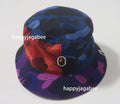 A BATHING APE COLOR CAMO CRAZY PATTERN BUCKET HAT