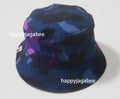 A BATHING APE COLOR CAMO CRAZY PATTERN BUCKET HAT