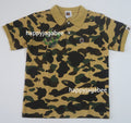 A BATHING APE BAPE KIDS 1ST CAMO ONE POINT POLO SHIRT