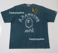 A BATHING APE BLUSH COLLEGE RELAXED FIT TEE