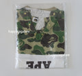 A BATHING APE BAPE KIDS ABC CAMO BIG COLLEGE ROMPERS