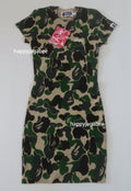 A BATHING APE Ladies' ABC CAMO BAPE LOGO  RIB ONEPIECE