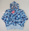 A BATHING APE Ladies' ABC CAMO CRYSTAL STONE SHARK FULL ZIP HOODIE