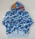 A BATHING APE Ladies' ABC CAMO CRYSTAL STONE SHARK FULL ZIP HOODIE