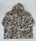A BATHING APE COLOR CAMO REFLECTIVE RIPSTOP SHARK FULL ZIP JACKET