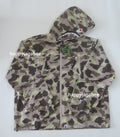 A BATHING APE COLOR CAMO REFLECTIVE RIPSTOP SHARK FULL ZIP JACKET