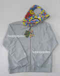 A BATHING APE BAPE x MEDICOM TOY 30TH ANNIV. BE@R SHARK FULL ZIP REVERSIBLE HOODIE