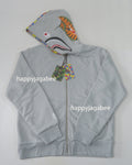 A BATHING APE BAPE x MEDICOM TOY 30TH ANNIV. BE@R SHARK FULL ZIP REVERSIBLE HOODIE