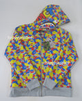 A BATHING APE BAPE x MEDICOM TOY 30TH ANNIV. BE@R SHARK FULL ZIP REVERSIBLE HOODIE