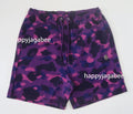 A BATHING APE COLOR CAMO METAL APE HEAD RELAXED FIT SWEAT SHORTS