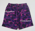 A BATHING APE COLOR CAMO METAL APE HEAD RELAXED FIT SWEAT SHORTS