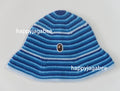 A BATHING APE APE HEAD ONE POINT STREIPE KNIT HAT