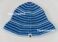 A BATHING APE APE HEAD ONE POINT STREIPE KNIT HAT