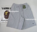 A BATHING APE ONE POINT KNEE LENGTH RELAXED FIT SWEAT SHORTS