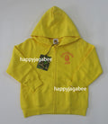 A BATHING APE BAPE KIDS BIG COLLEGE ZIP HOODIE