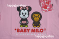 A BATHING APE BAPE x DISNEY MINNIE MOUSE BABY MILO TEE
