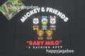 A BATHING APE BAPE KIDS BAPE x DISNEY MICKY & FRIENDS BABY MILO TEE