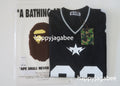 A BATHING APE LINE CAMO MULTI LOGO CROPPED FIT FOOTBALL JERSEY