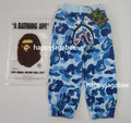 A BATHING APE BAPE KIDS ABC CAMO SHARK SWEAT PANTS