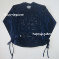 A BATHING APE Ladies' SOLID CAMO LACE FOOTBALL OVERSIZE L/S TEE