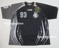 A BATHING APE APE FRAME PATTERN MULTI LOGO RELAXED FIT FOOTBALL JERSEY