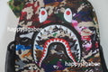A BATHING APE BAPE KIDS HYBRID CAMO SHARK PATCH DAYPACK