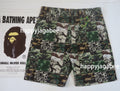 A BATHING APE CAMO PATCHWORK SHORTS