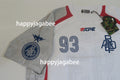 A BATHING APE APE FRAME PATTERN MULTI LOGO RELAXED FIT FOOTBALL JERSEY