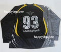A BATHING APE MULTI LOGO RELAXED FIT FOOTBALL L/S TEE