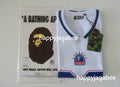 A BATHING APE SOLID CAMO JACQUARD MESH CROPPED FIT FOOTBALL JERSEY