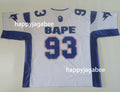 A BATHING APE SOLID CAMO JACQUARD MESH CROPPED FIT FOOTBALL JERSEY