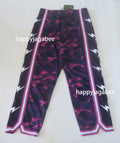 A BATHING APE COLOR CAMO MESH HIGH SPLIT SNAP BUTTON RELAXED FIT PANTS
