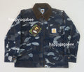 A BATHING APE BAPE KIDS CAMO JACQUARD DENIM JACKET