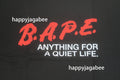 A BATHING APE BAPE MOTTO LOGO RELAXED FIT TEE