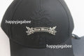 A BATHING APE BAPE BLACK WASHED GOTHIC CAP