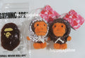 A BATHING APE Ladies' MILOGRAM SWEETS PATTERN HOODIE BABY MILO FUR DOLL KEY CHAIN