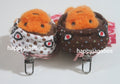 A BATHING APE Ladies' MILOGRAM SWEETS PATTERN HOODIE BABY MILO FUR DOLL KEY CHAIN