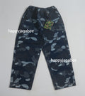 A BATHING APE BAPE KIDS CAMO JACQUARD DENIM PANTS