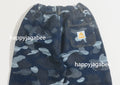 A BATHING APE BAPE KIDS CAMO JACQUARD DENIM PANTS