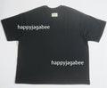A BATHING APE BAPE BLACK STUDDED BAPE TEE