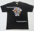 A BATHING APE COLORFULL 3D GRAPHIC COLLEGE TEE