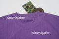 A BATHING APE GARMENT DYE ONE POINT RELAXED FIT TEE