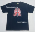 A BATHING APE PAISLEY PATTERN TIGER FACE TEE