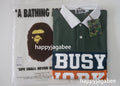 A BATHING APE BY BATHING APE STRIPED RUGBY SHIRT