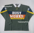 A BATHING APE BY BATHING APE STRIPED RUGBY SHIRT