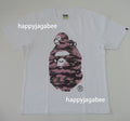 A BATHING APE Ladies' TIGER CAMO MILO ON BIG APE TEE